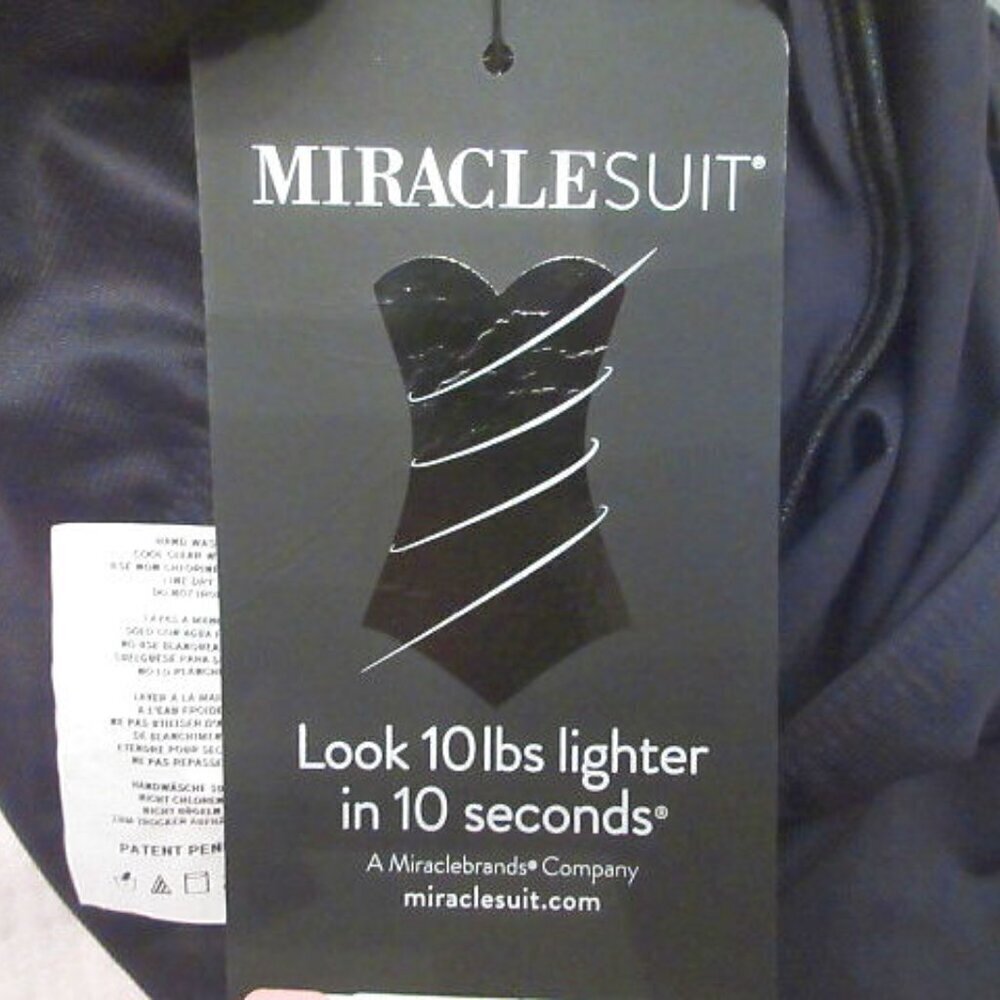 Miraclesuit It's a Wrap Swimsuit Size 16 One Piece Cabana Chic Ruched Slimming - Picture 6 of 10